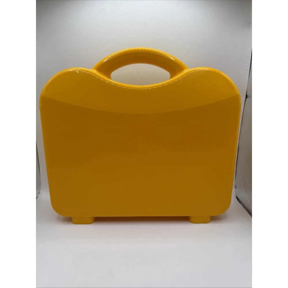 LEGO Yellow & Orange Plastic Carrying Case Storage Box With Dividers‎